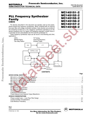 MC145157DW2R2 datasheet  